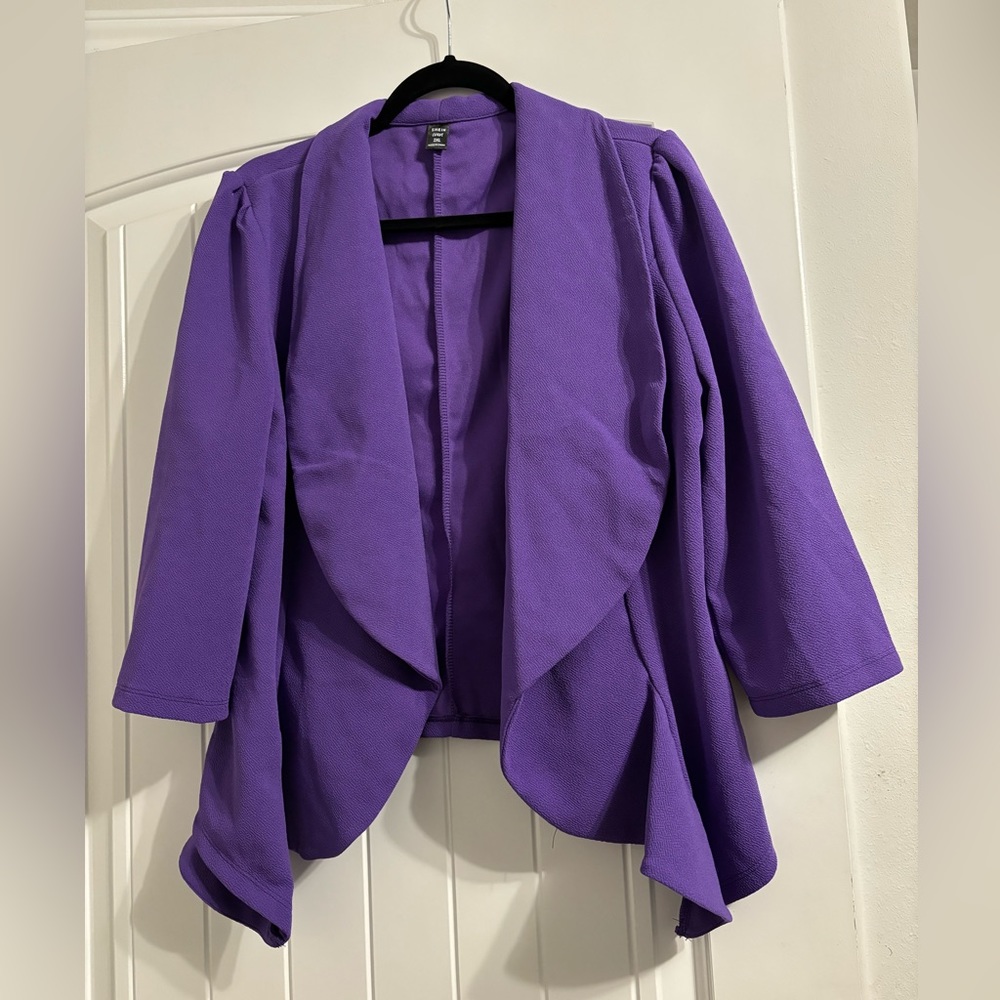 Plus Size Purple Blazer